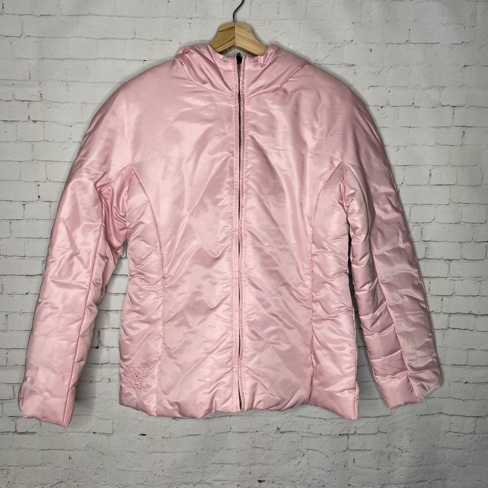 Vintage Junior's Winter Coat 1 Madison Medium M Pink 90's 2000's Puffer Jacket - Picture 1 of 8
